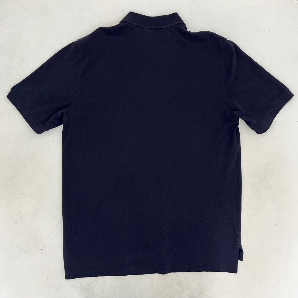 Brooks Brothers 346 Mens L Polo Shirt Navy Short Sleeve High Low Hem Outdoor - Picture 5 of 7